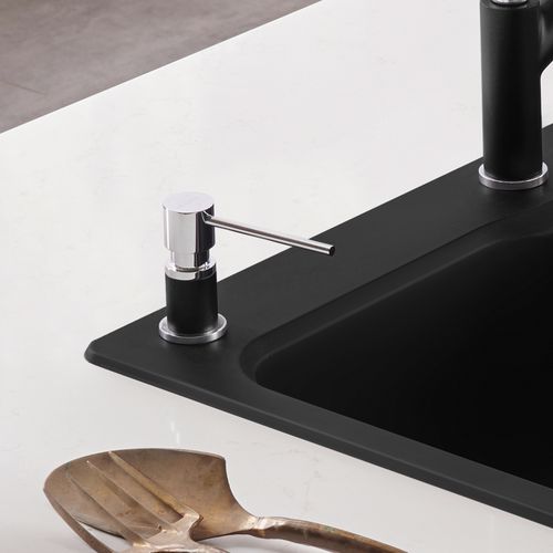 Main product image of Lato Soap Dispenser - Chrome/Coal Black, 402574