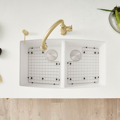Main product image of Performa SILGRANIT 33" 50/50 Double Bowl Undermount Kitchen Sink - White, 440071