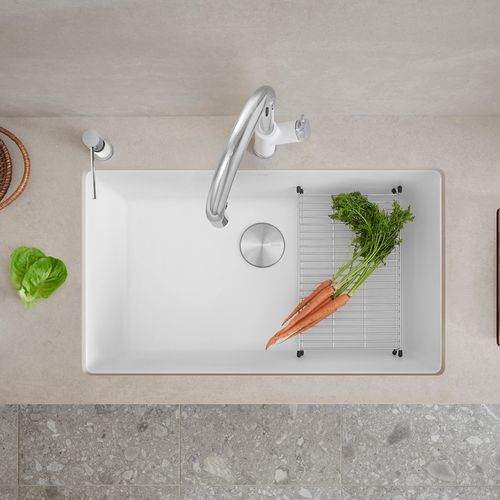 Main product image of Precis SILGRANIT 32" Super Single Undermount Kitchen Sink (White)