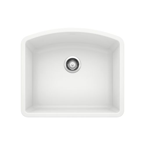 Main product image of Diamond SILGRANIT 24" Single Bowl Undermount Kitchen Sink - White, 440175