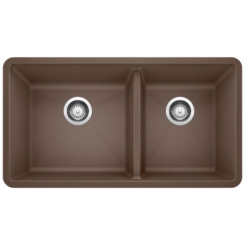 Main product image of Precis SILGRANIT 33" 60/40 Double Bowl Undermount Kitchen Sink - Café, 441129