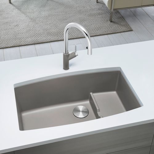 Main product image of Performa Cascade SILGRANIT 32" Single Bowl Undermount Kitchen Sink with Colander - Truffle, 441291