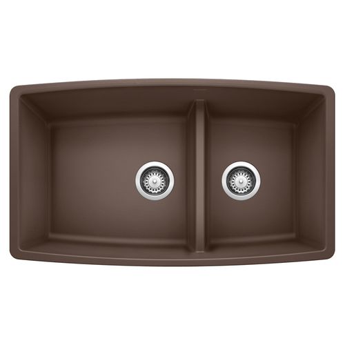 Main product image of Performa 33" x 19" Medium w/ 1-3/4" Low Divide Kitchen Sink (Cafe Brown)