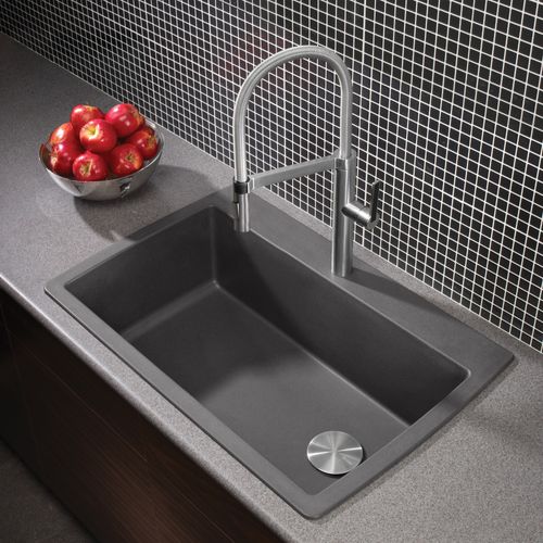 Main product image of Diamond SILGRANIT 33.5" Super Single Dual Mount Kitchen Sink - Cinder, 441467
