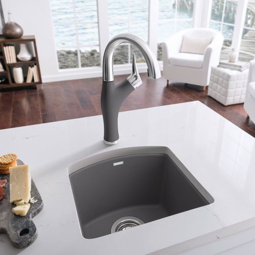Main product image of Diamond SILGRANIT 15" Dual Mount Bar Sink - Cinder, 441477