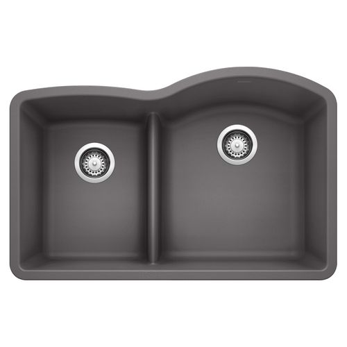 Main product image of Diamond 32" x 21" Reverse Kitchen Sink w/ 1-3/4" Low Divide (Cinder)