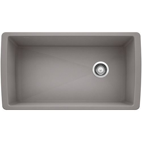 Main product image of Diamond SILGRANIT 33" Super Single Undermount Kitchen Sink - Metallic Gray, 441770
