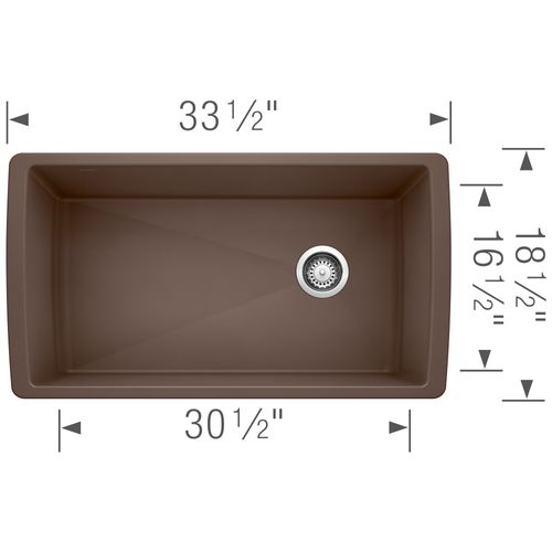 Main product image of Diamond SILGRANIT 33" Super Single Undermount Kitchen Sink - Café, 441771