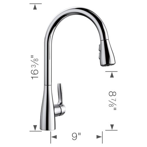 Main product image of Atura Pull-Down Dual-Spray Kitchen Faucet - Chrome, 442207