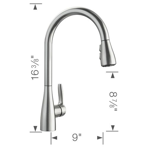 Main product image of Atura Pull-Down Dual-Spray Kitchen Faucet - PVD Steel, 442208