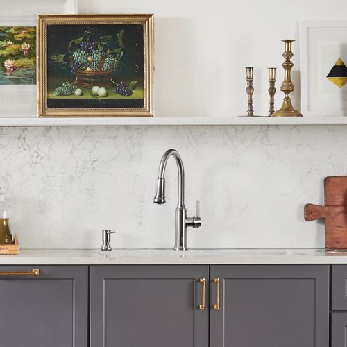Main product image of Empressa High Arc Pull-Down Dual-Spray Kitchen Faucet - Chrome, 442501