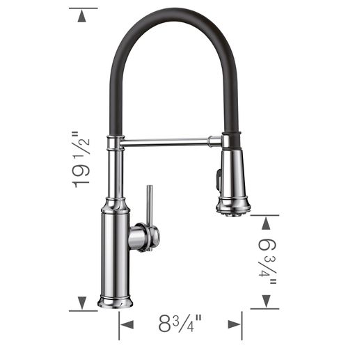Main product image of Empressa Semi-Pro Pull-Down Dual-Spray Kitchen Faucet - Chrome, 442508