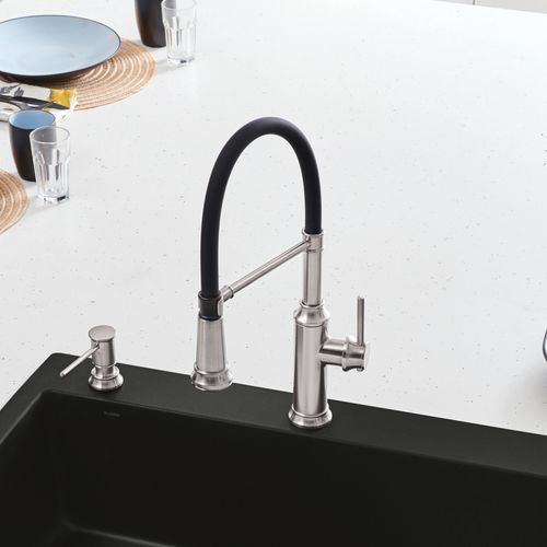 Main product image of Empressa Semi-Pro Pull-Down Dual-Spray Kitchen Faucet - PVD Steel, 442509