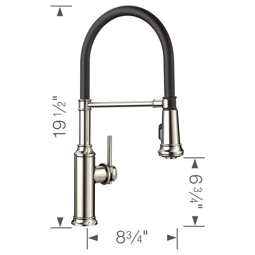 Main product image of Empressa Semi-Pro Pull-Down Dual-Spray Kitchen Faucet - Polished Nickel, 442510