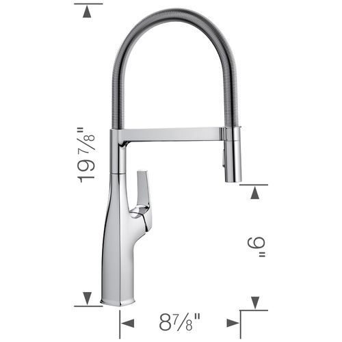 Main product image of Rivana Semi-Pro Pull-Down Dual-Spray Kitchen Faucet - Chrome, 442675