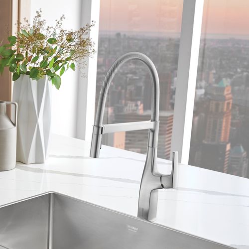 Main product image of Rivana Semi-Pro Pull-Down Dual-Spray Kitchen Faucet (PVD Steel), 442676