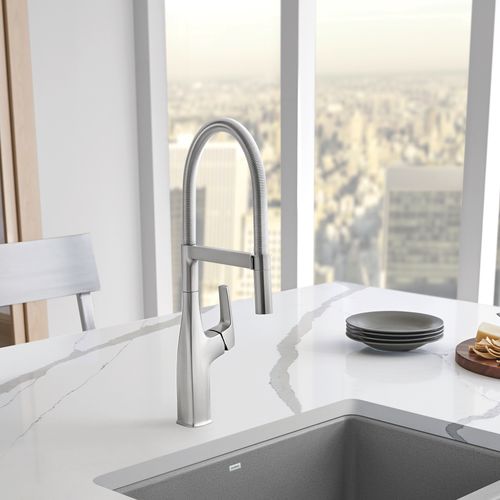 Main product image of Rivana Semi-Pro Pull-Down Dual-Spray Kitchen Faucet (PVD Steel), 442676