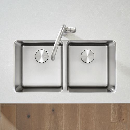 Main product image of Formera 33" 50/50 Double Bowl Undermount Stainless Steel Kitchen Sink, 442768