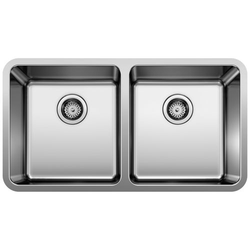 Main product image of Formera 33" 50/50 Double Bowl Undermount Stainless Steel Kitchen Sink, 442768