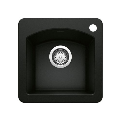 Main product image of Diamond SILGRANIT 15" Dual Mount Bar Sink - Coal Black, 442915