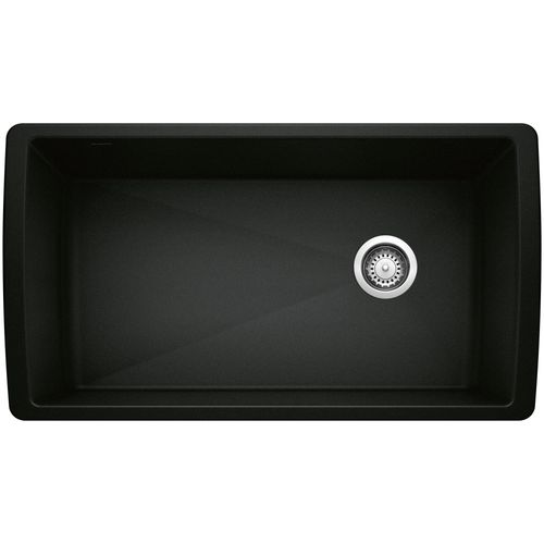 Main product image of Diamond SILGRANIT 33" Super Single Undermount Kitchen Sink - Coal Black, 442916