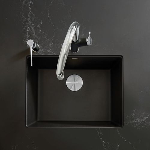 Main product image of Precis SILGRANIT 24" Single Bowl Undermount Kitchen Sink (Coal Black)