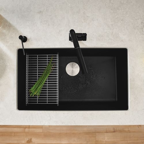 Main product image of Precis SILGRANIT 32" Super Single Undermount Kitchen Sink - Coal Black, 442935