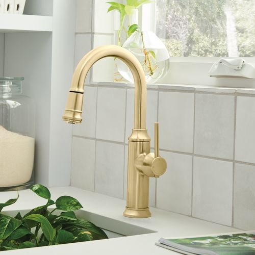 Main product image of Empressa Pull-Down Bar Faucet - Satin Gold, 442983