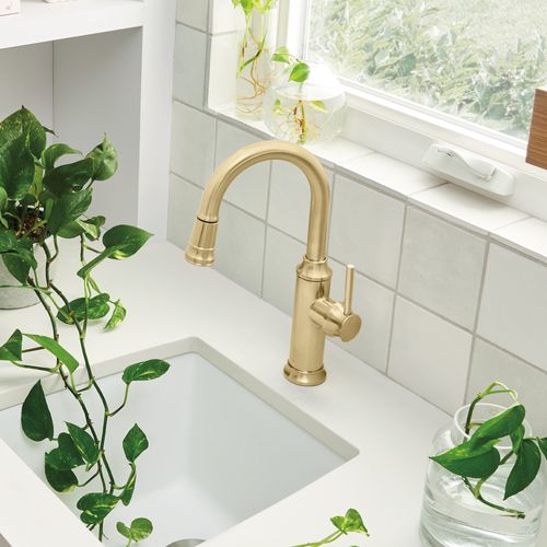 Main product image of Empressa Pull-Down Bar Faucet - Satin Gold, 442983