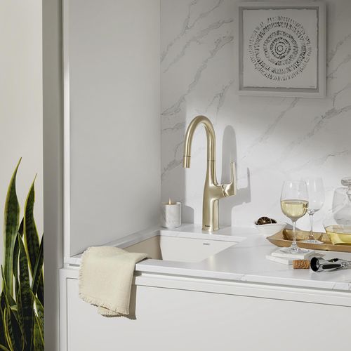 Main product image of Rivana Pull-Down Bar Faucet, 442986 (Satin Gold)