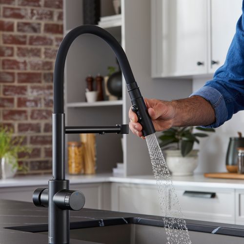 Main product image of Catris Flexo Filter-Ready Semi-Pro Pull-Down Dual-Spray Kitchen Faucet (Matte Black)