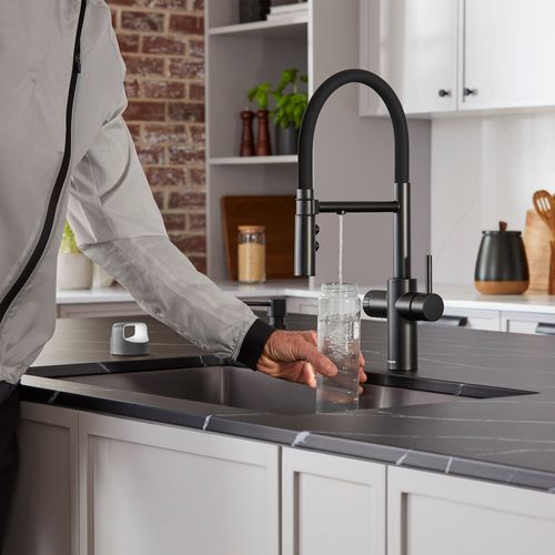 Main product image of Catris Flexo Filter-Ready Semi-Pro Pull-Down Dual-Spray Kitchen Faucet (Matte Black)
