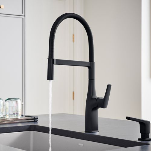 Main product image of Rivana Semi-Pro Pull-Down Dual-Spray Kitchen Faucet - Matte Black, 443019