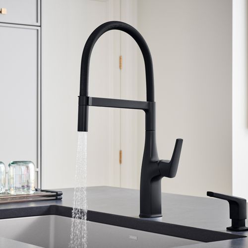 Main product image of Rivana Semi-Pro Pull-Down Dual-Spray Kitchen Faucet - Matte Black, 443019