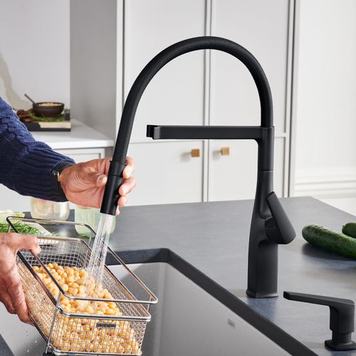 Main product image of Rivana Semi-Pro Pull-Down Dual-Spray Kitchen Faucet - Matte Black, 443019