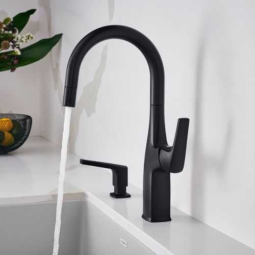 Main product image of Rivana Pull-Down Bar Faucet - Matte Black, 443021, 443021-BLANCO