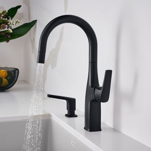 Main product image of Rivana Pull-Down Bar Faucet - Matte Black, 443021, 443021-BLANCO