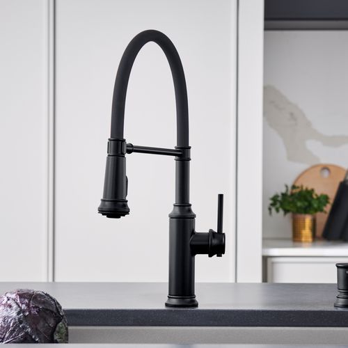 Main product image of Empressa Semi-Pro Pull-Down Dual-Spray Kitchen Faucet - Matte Black, 443022, 443022-BLANCO