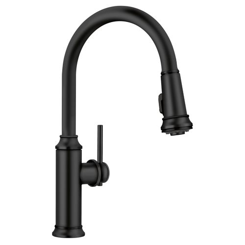 Main product image of Empressa High Arc Pull-Down Dual-Spray Kitchen Faucet - Matte Black, 443023, 443023-BLANCO