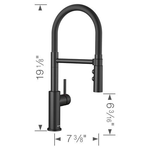 Main product image of Catris Flexo Semi-Pro Pull-Down Dual-Spray Kitchen Faucet (Matte Black), 443026