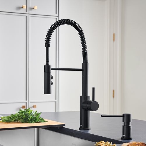 Main product image of Catris Semi-Pro Pull-Down Dual-Spray Kitchen Faucet (Matte Black), 443032-BLANCO