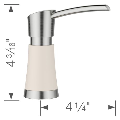 Main product image of Artona Soap Dispenser - PVD Steel/Soft White, 443037