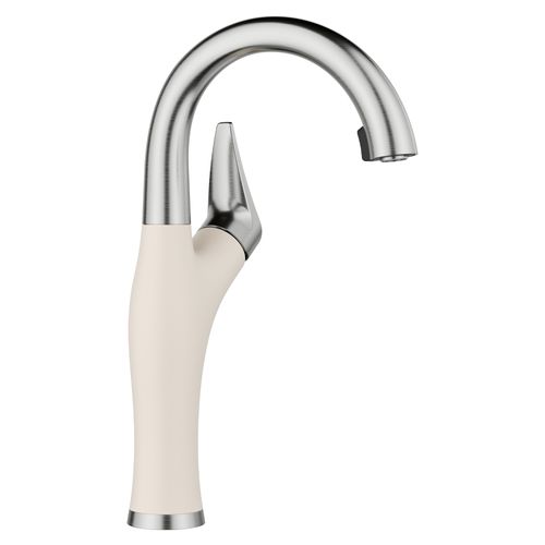 Main product image of Artona Pull-Down Dual-Spray Bar Faucet - PVD Steel/Soft White, 443041