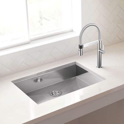 Main product image of Quatrus R0 25" Single Bowl Undermount ADA Stainless Steel Kitchen Sink, 443047