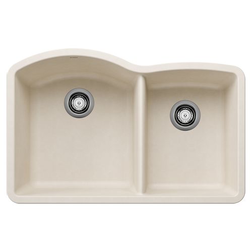 Main product image of Diamond SILGRANIT 32" 60/40 Double Bowl Undermount Kitchen Sink - Soft White, 443064