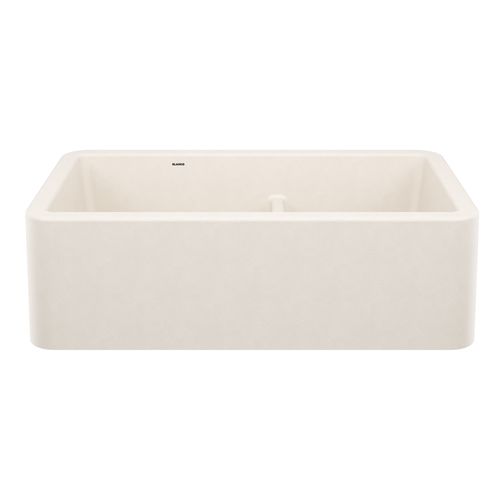 Main product image of Ikon SILGRANIT 33" Double Bowl Apron-Front Farmhouse Sink with Low Divide - Soft White, 443078