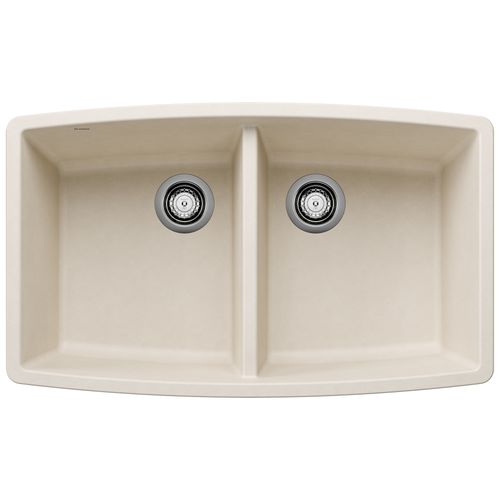 Main product image of Performa SILGRANIT 33" 50/50 Double Bowl Undermount Kitchen Sink - Soft White, 443086