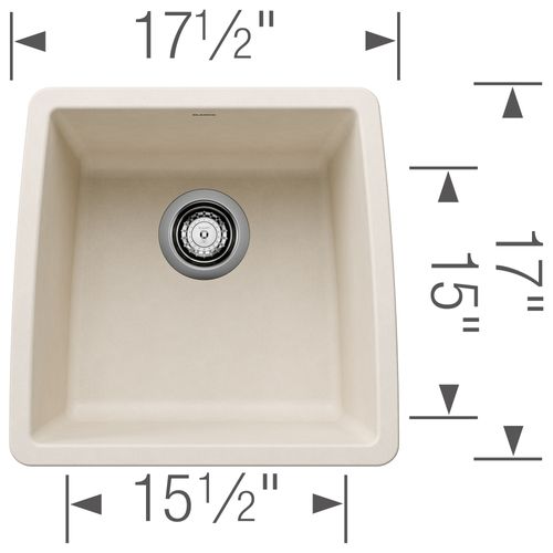 Main product image of Performa SILGRANIT 17" Undermount Bar Sink - Soft White, 443087