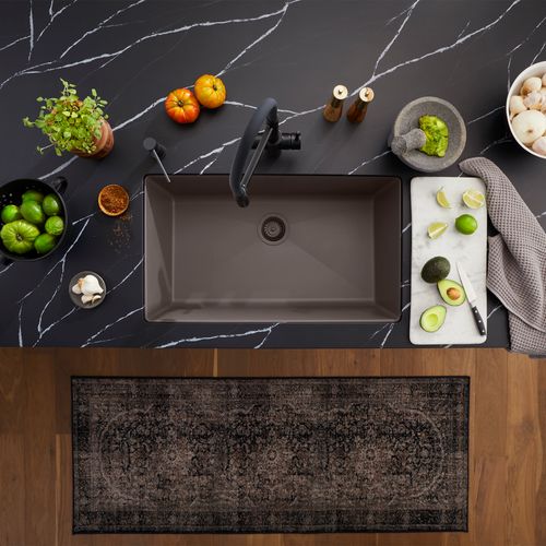 Main product image of Precis SILGRANIT 30" Single Bowl Undermount Kitchen Sink - Volcano Gray, 443120