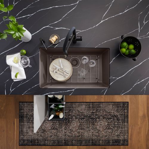 Main product image of Precis SILGRANIT 30" Single Bowl Undermount Kitchen Sink - Volcano Gray, 443120